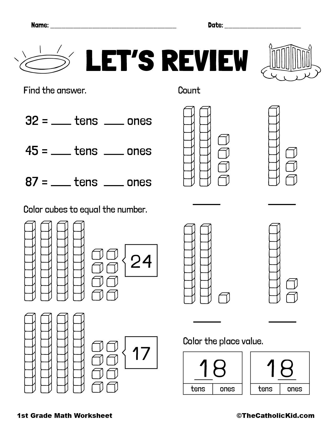 30 1St Grade Math Worksheets