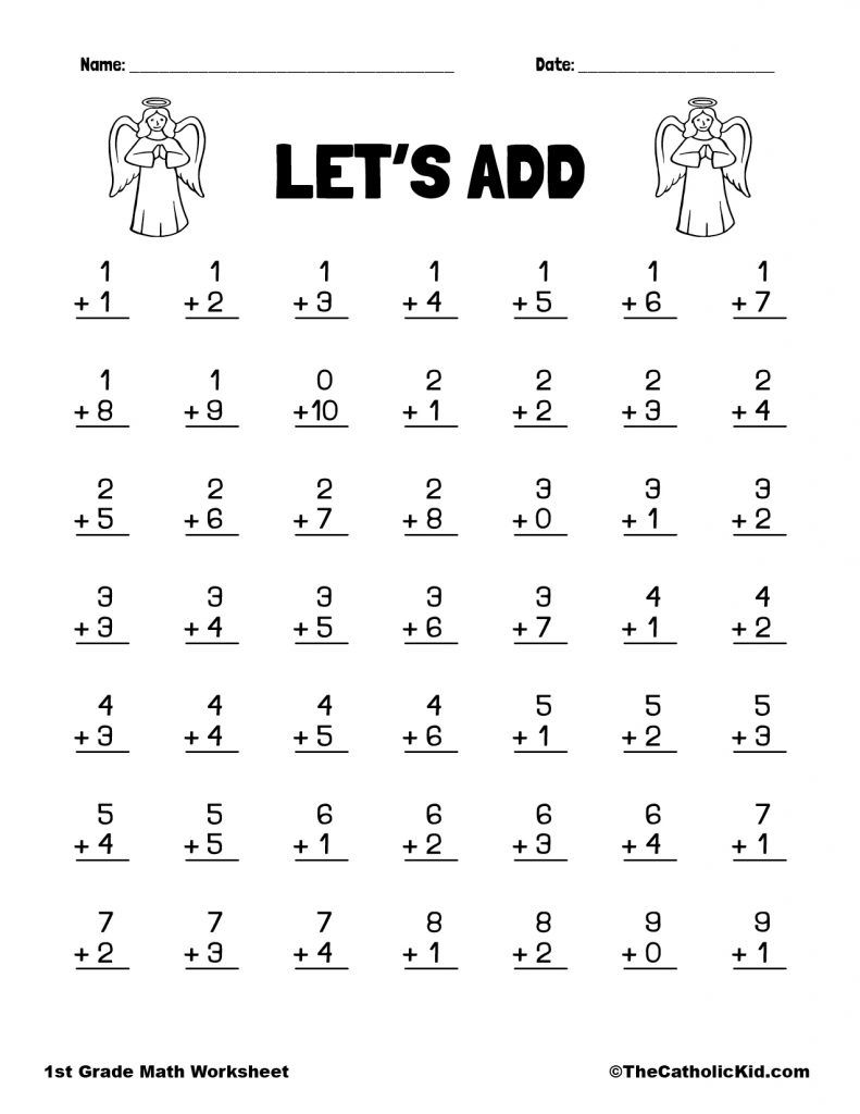 30 1St Grade Math Worksheets