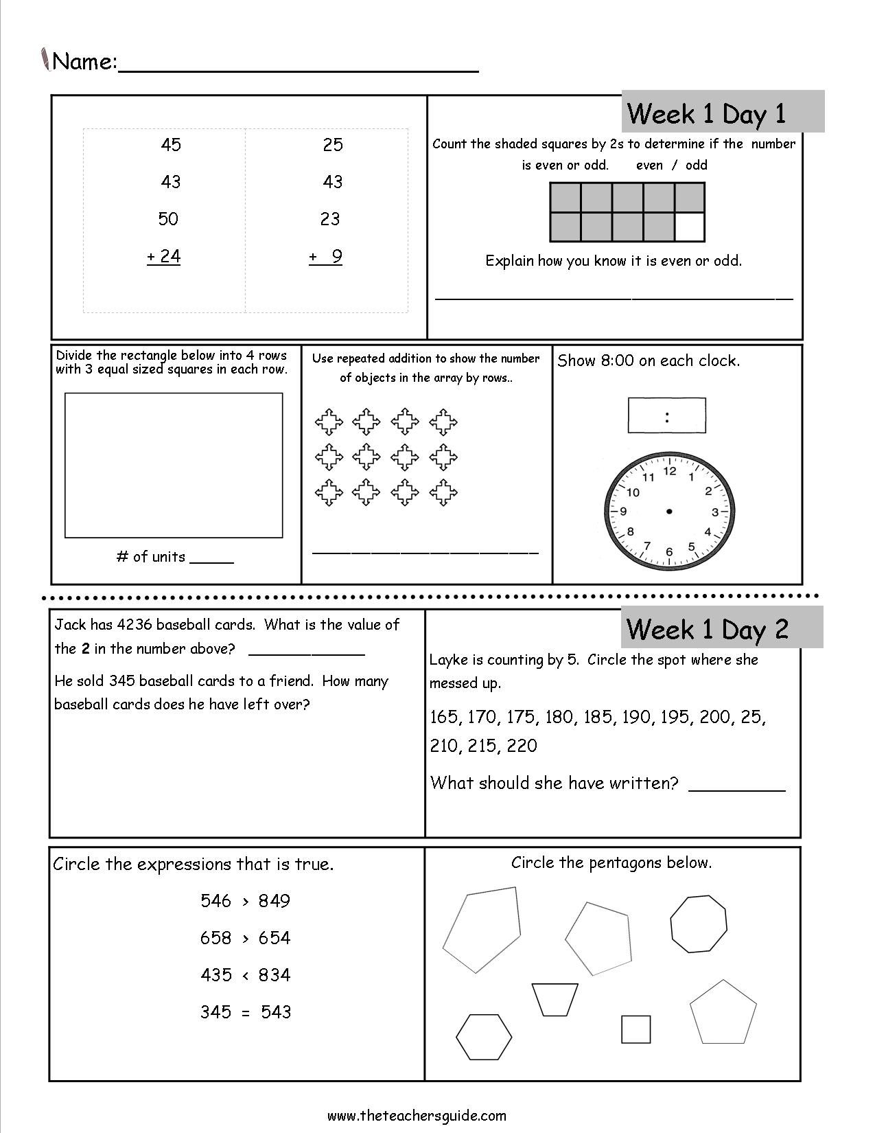 30 3Rd Class Maths Worksheet