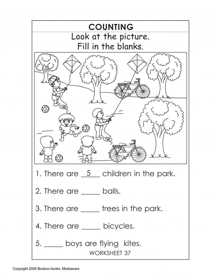 30 English Worksheets For Kindergarten