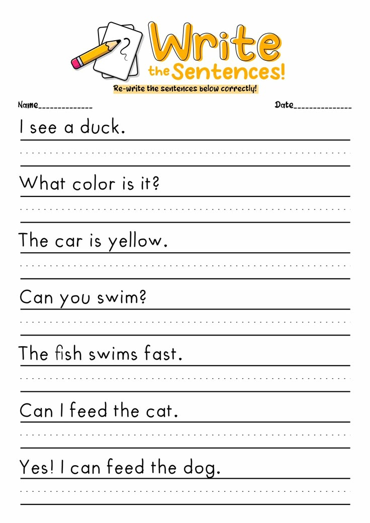 30 English Worksheets For Kindergarten