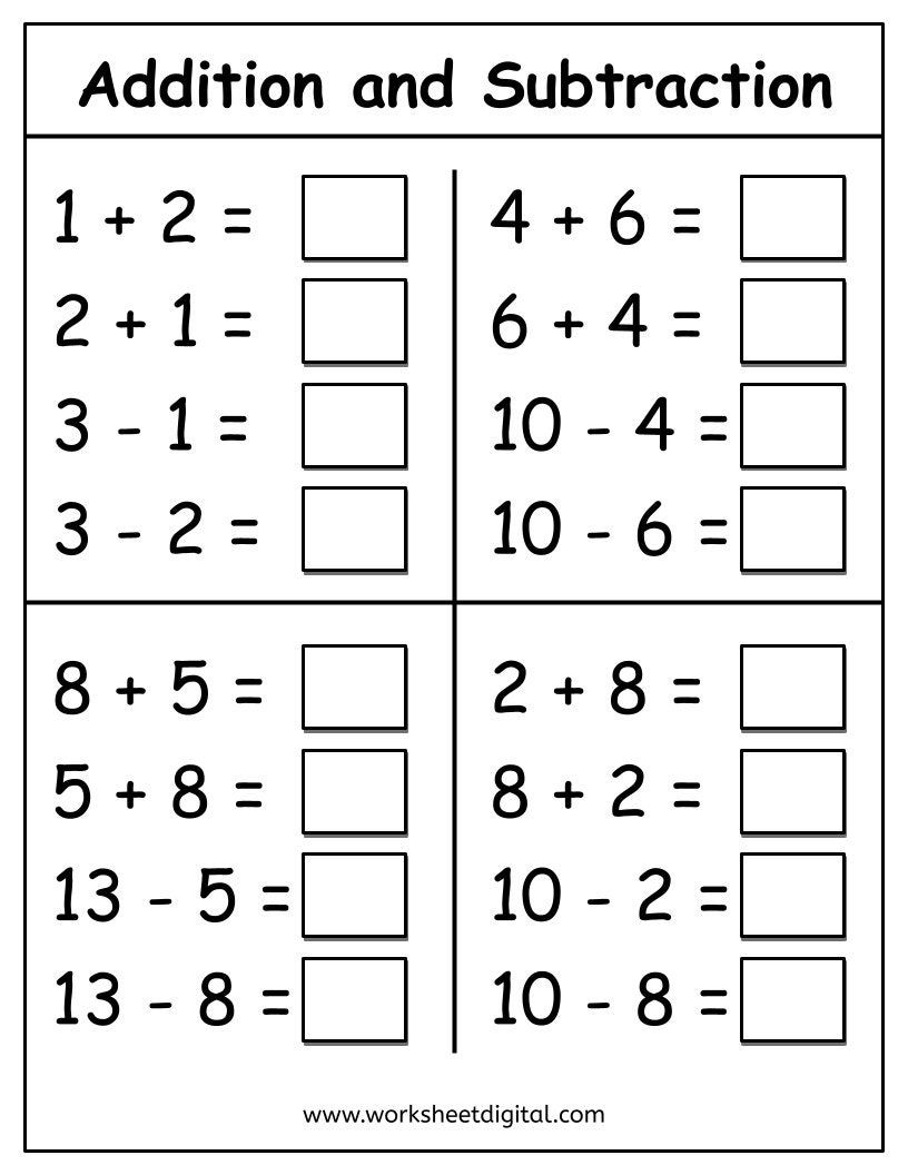 30 Maths Worksheet For Class 1