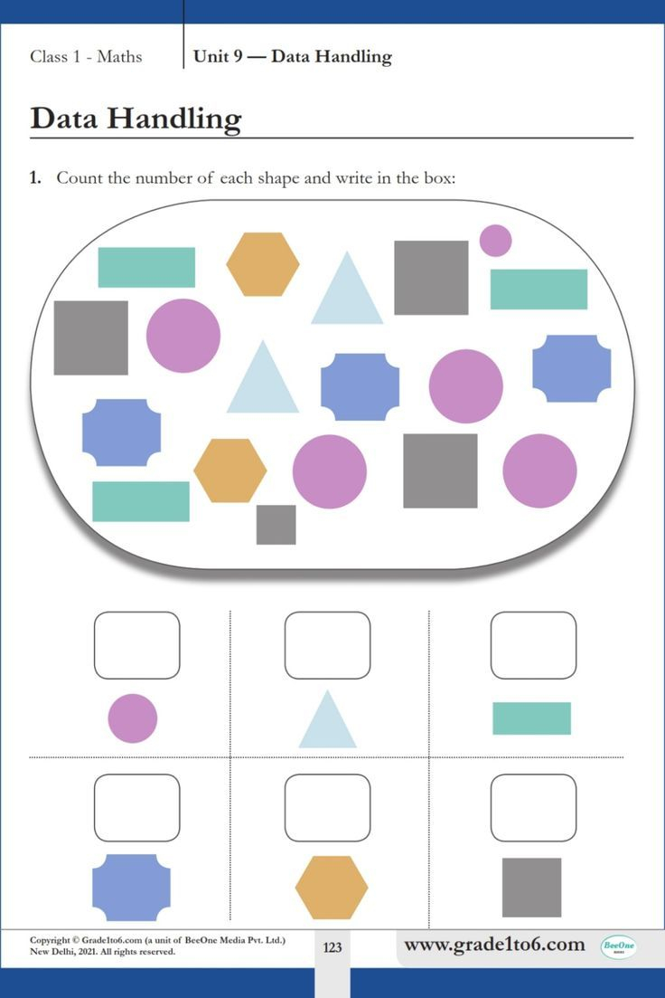 30 Maths Worksheet For Class 1