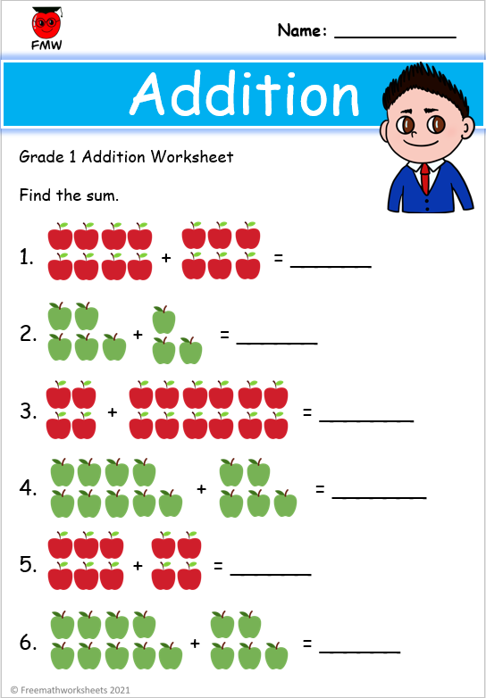 30 Maths Worksheet For Class 1